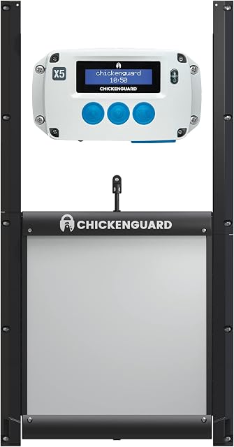 ChickenGuard 2022 New Model Automatic Chicken Coop Door Opener with Predator Resistant Auto-Lock Door (X5LDK)