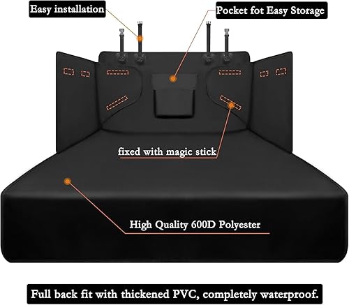 Miniatura 4 de Alfheim Cargo Liner for Dog, Nonslip Waterproof Anti-Wrinkle Pet Boot Liner, Anti-Scratch Tear-Resistant Washable Trunk Cover Mat Travel, Fits for