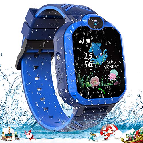 Jaybest Smartwatch para Niños, Reloj Inteligente Niños Teléfono SOS, Cámara, Juegos, Regalo para Niño Niña de 3-12 años (Navy Blue)