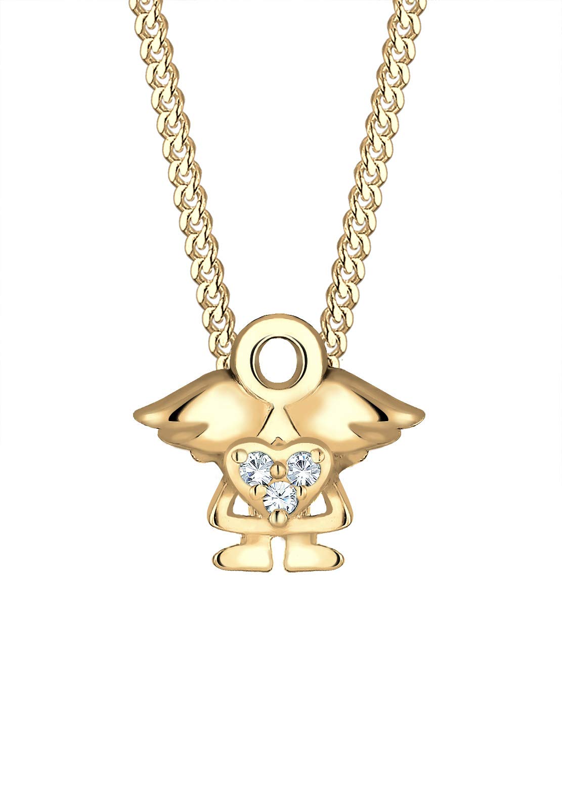 Elli Necklace Angel Crystals Gold Plated 925 Sterling Silver