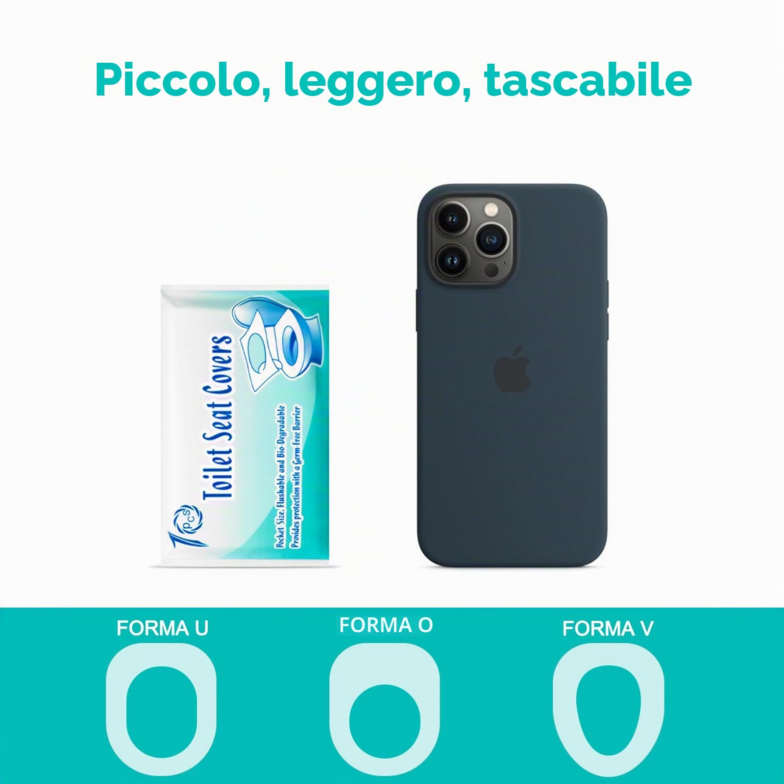 Copriwater usa e getta biodegradabili 42x35cm adulti bambini