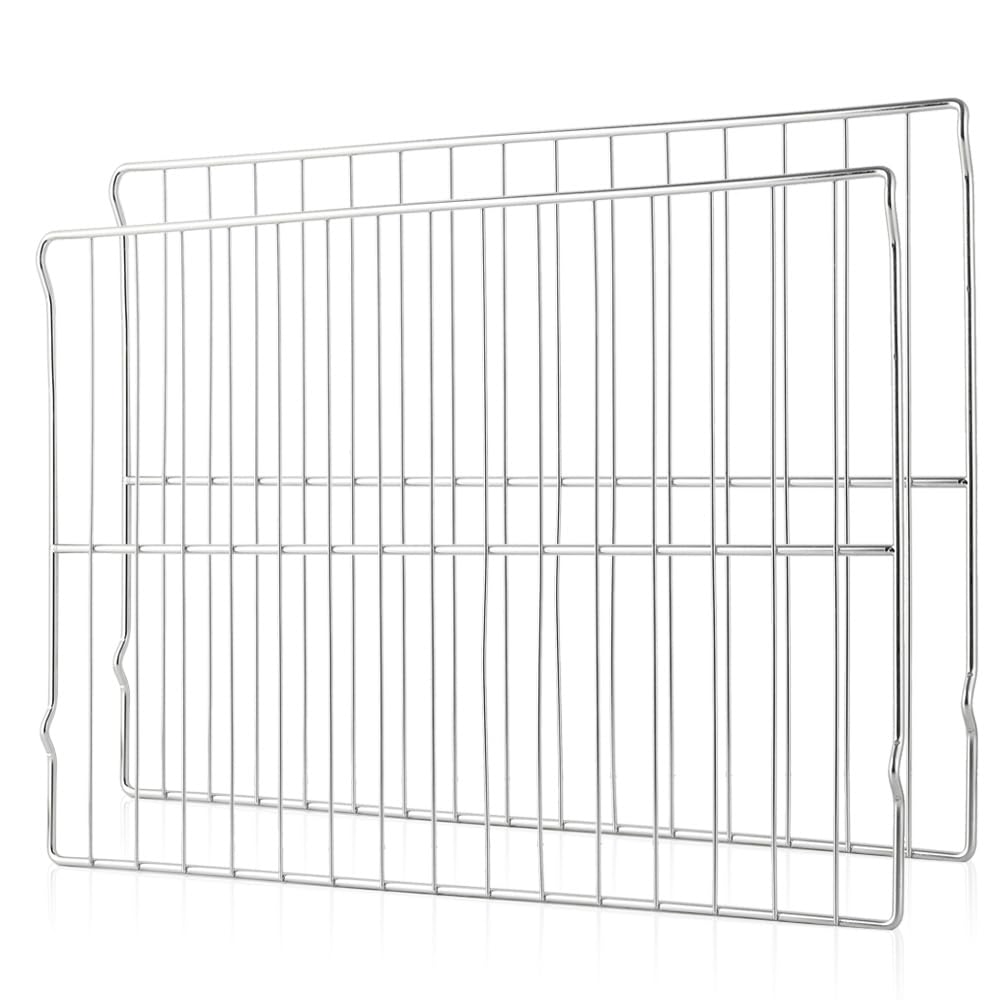 [Upgraded] Range Oven Rack WB48T10063 for GE/Kenmore Range Ovens, Rack-Flat, Replaces AP4538468, 1550790, AH2577619, EA2577619, 24'' Wide x16.9'' Deep (2 Pack)