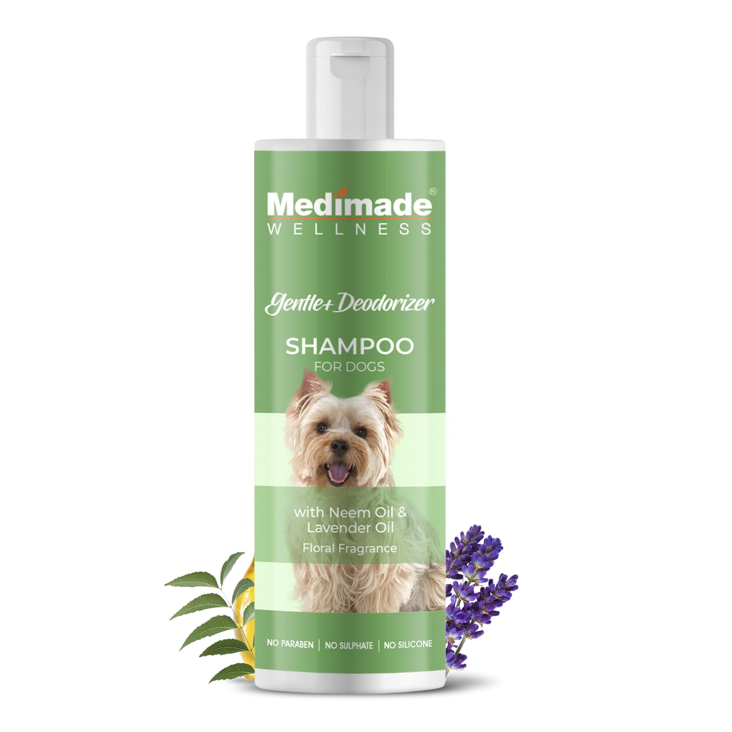 Medimade Gentle Deodorizer Shampoo for Dogs with Neem & Lavender Oil - 200 ml (B09ZV8RY5D) Amazon Price History, Amazon Price Tracker