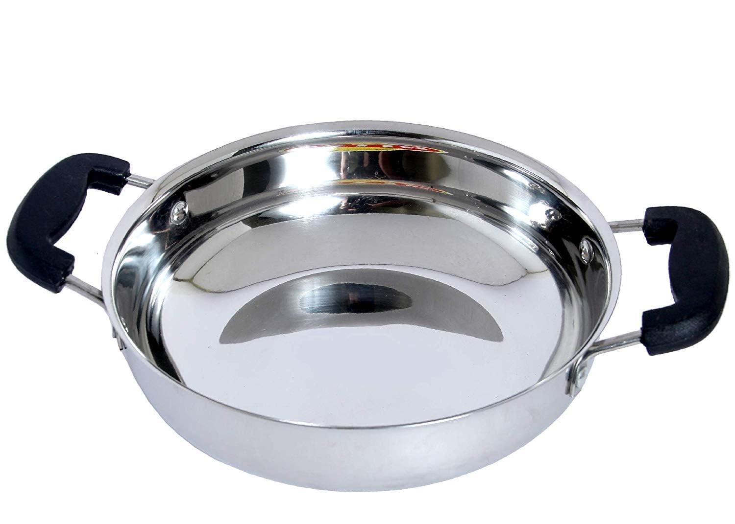 Damurhu Pure Stainless Steel Kadai Patti Chatti Kadai for Cooking & Serving Size - 3 Set of -1 PC Capacity (950 ml) 4