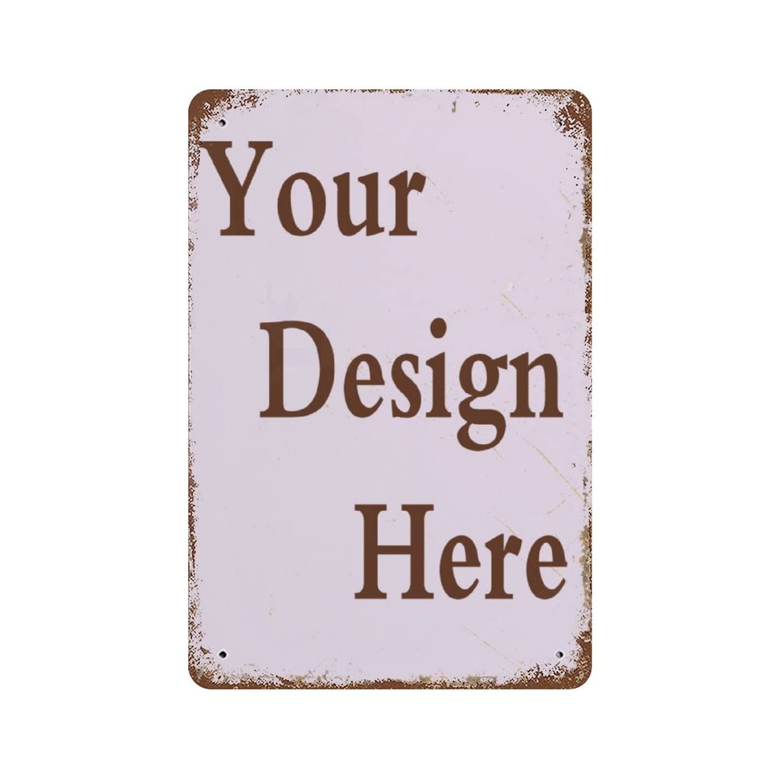 DJNGN Personalised Custom Metal Signs,Aluminum Tin Plaque Wall Art for Home Decor Garage Farm Safety Plaque Gift Ideas,8x12