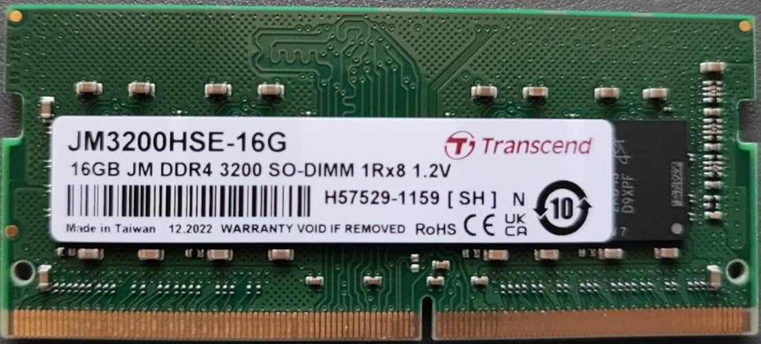 Transcend JetRam Module mémoire SO-DIMM DDR4-3200 16GB JM3200HSE-16G