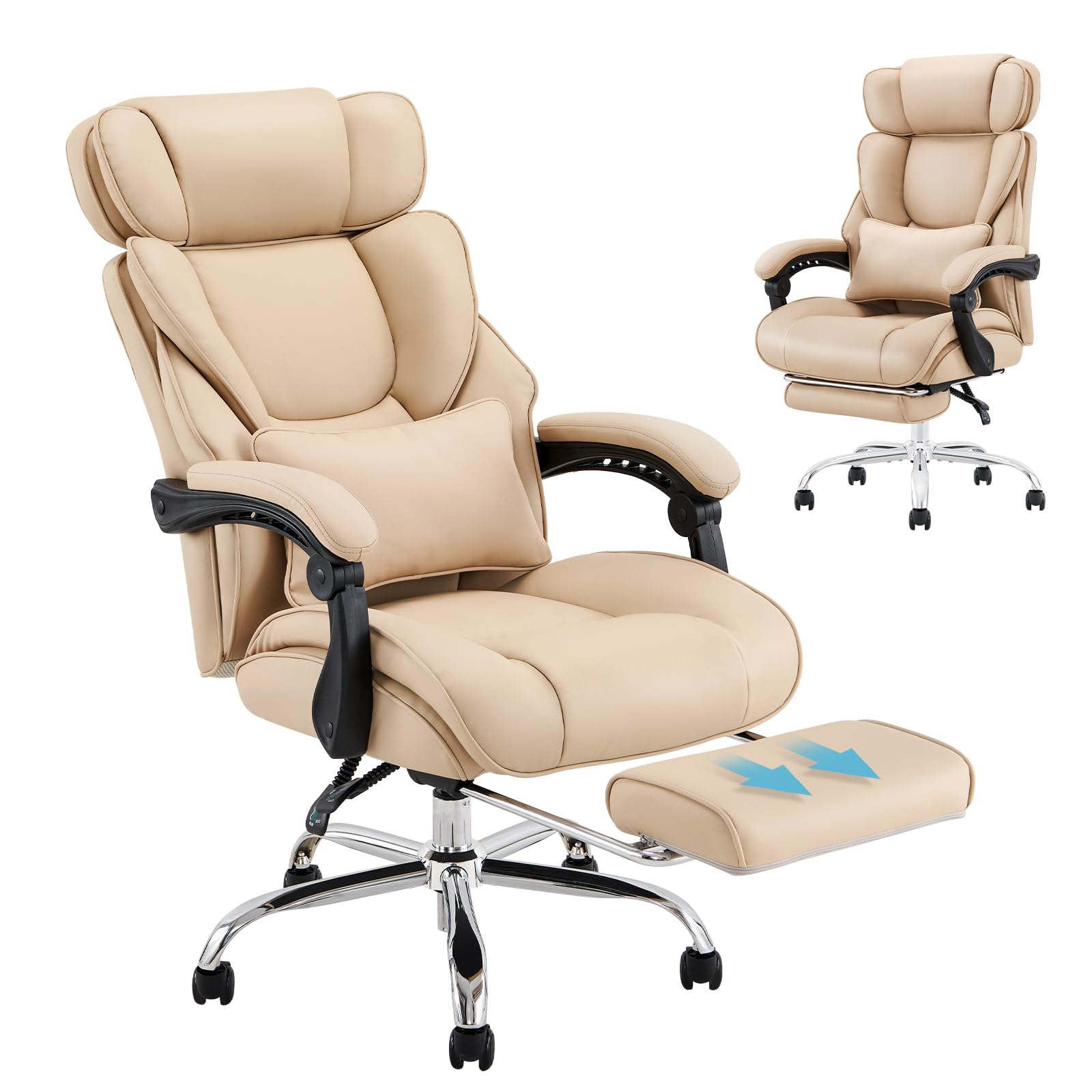 Amazon.com: COLAMY Office Chair with Footrest, Ergonomic High Back