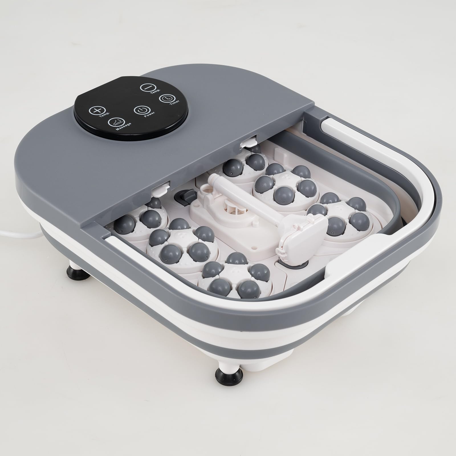 RELAX4LIFE Bain de Pied Massant Chauffant Pliable, 35 à 48℃