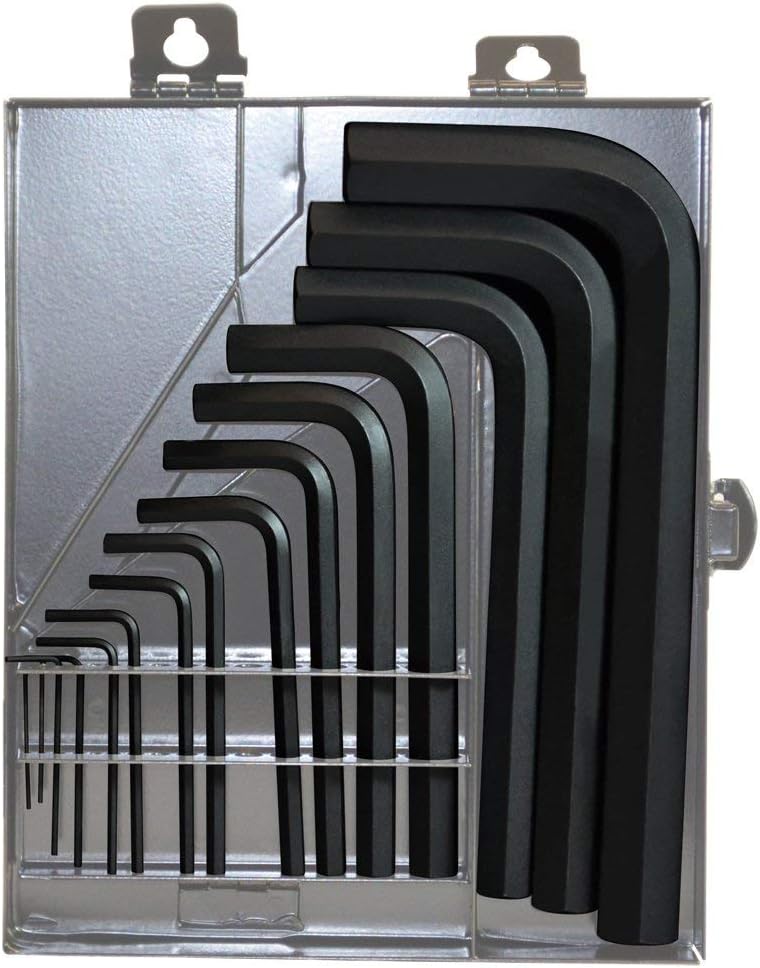 Set 15 Hex Key Set Short (.71-17mm) Metal Box