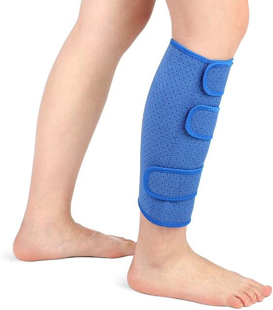 Yosoo Health Gear Calf Support Brace Shin Splints Compression Wrap Neoprene Calf Sleeves Adjustable Breathable Bandage for Torn Muscle, Tight Calves, Swelling, Sprains Recovery, Unisex, Single