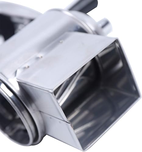 Miniatura 8 de XUANIIIL Rallador de queso giratorio de mano, molinos de alimentos, molinillo de nueces con 5 cuchillas de acero inoxidable en forma de tambor,