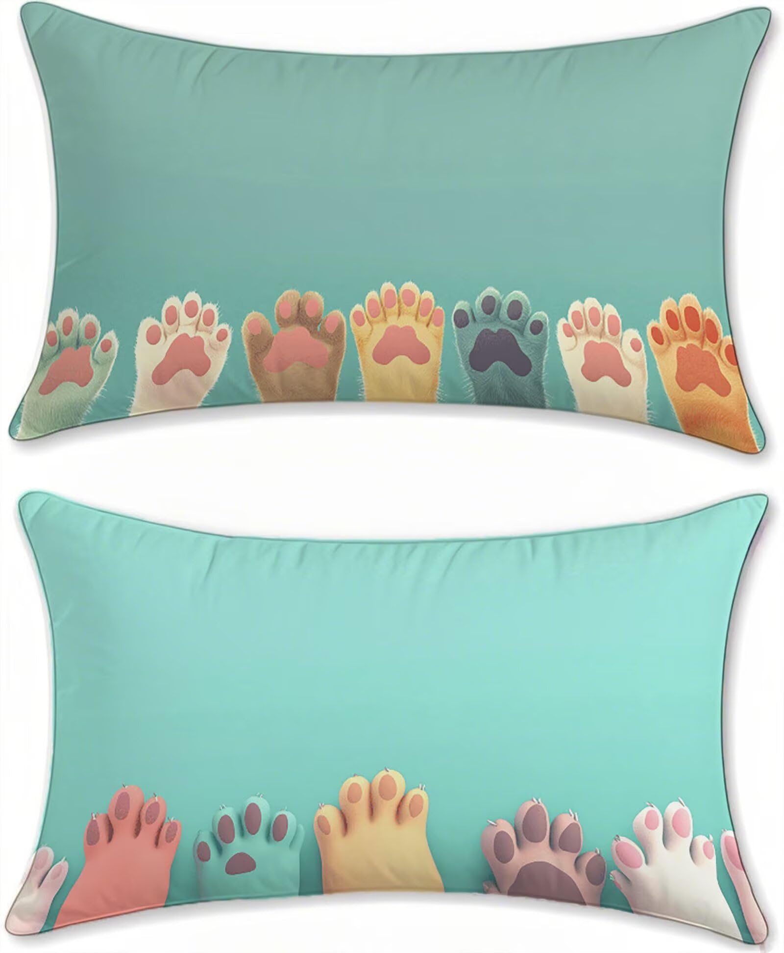 Coussin extérieur imperméable turquoise 50x90 pour sublimer votre salon de jardin cet été