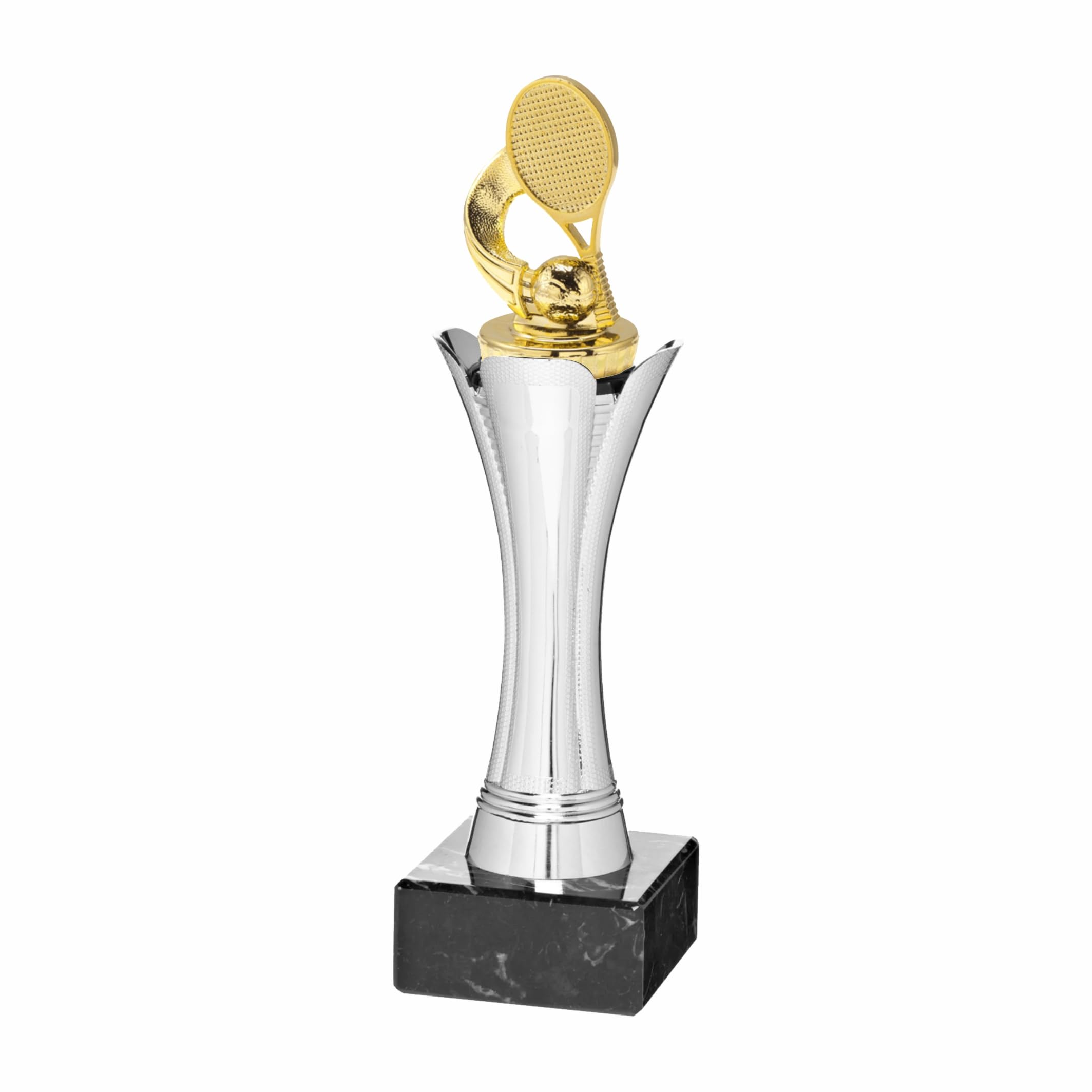 Generico Trofeo Tennis – Coppa con Racchetta e Pallina da Tennis • Premio Sportivo • Idea Regalo Evento e Torneo