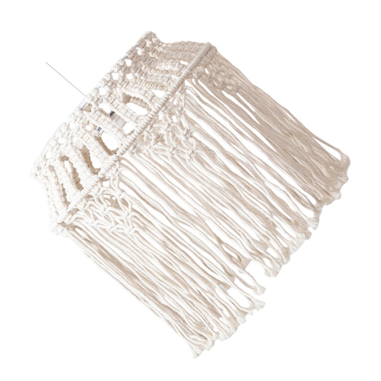 BESTonZON Lampion Wiszący z Plecionej Liny Do Oświetlenia Sufitowego Elegancki Klosz Do Lampy Podłogowej i Żyrandola Tworzy Ciepłą Atmosferę