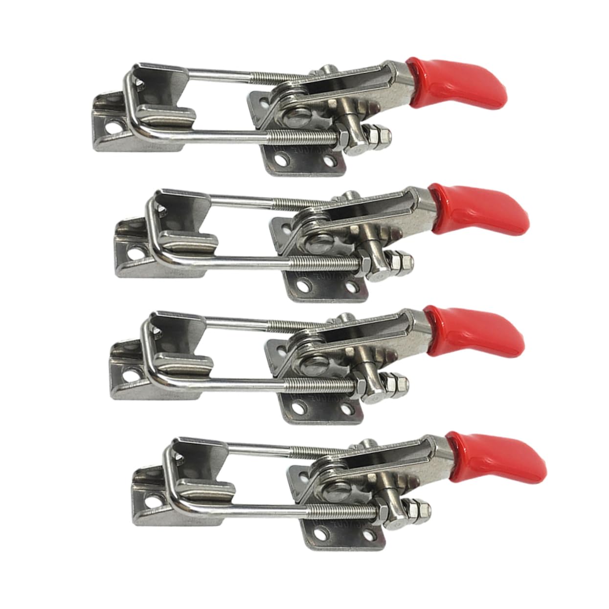 Housoutil Stainless Steel Cabinet Latches Toggle Clamp Latch Clamps for Boxes Trunks Repairing Comfortable to Hold Plastic c