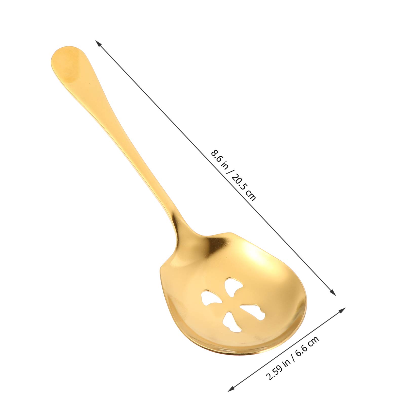 DOITOOL 1pc Stainless Steel Slotted Spoon for Kitchen Food Serving Spoon for Family Meal Sharing Smooth Finish Essential Kitchen Utensil Restaurant Hotel Use