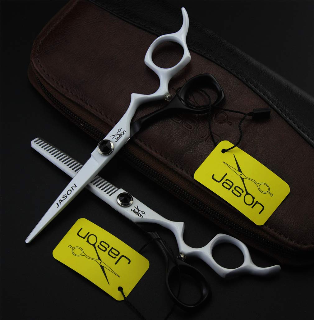 Professional 6.0 Zoll Frisuren-Scheren-Set Bartscheren Ausdünnung Schere Japanischen Edelstahl-Mann-Frauen-Haar-Home Use Barber