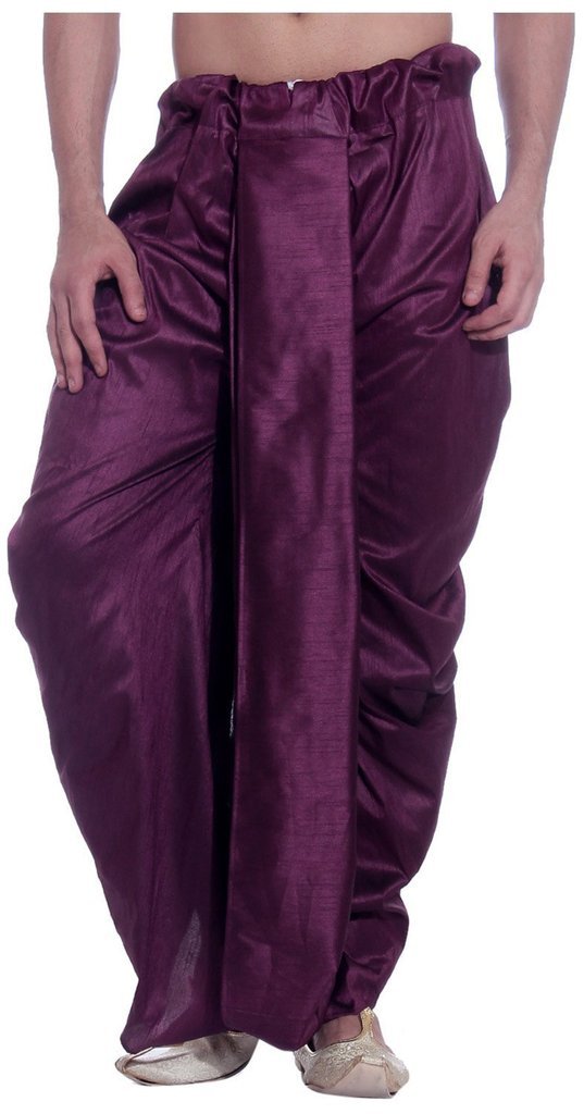 royal kurta Men's Art Silk Fine Quality Ready to Wear Free Size Dhoti Pant's-picture-34