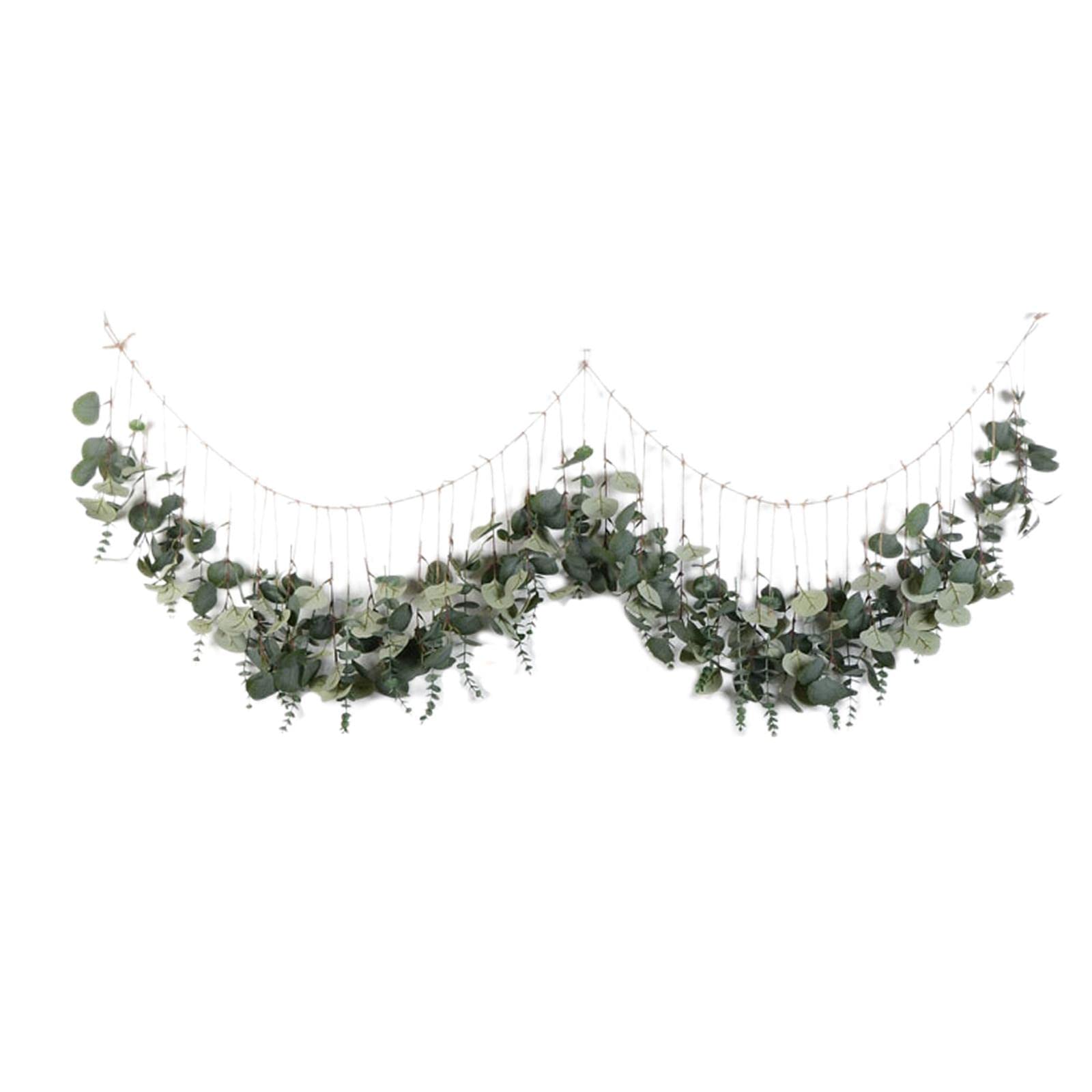 LICHTS Artificial Eucalyptus Wall Hanging for Farmhouse Bedroom Backdrop Arch - Image 3 thumbnail