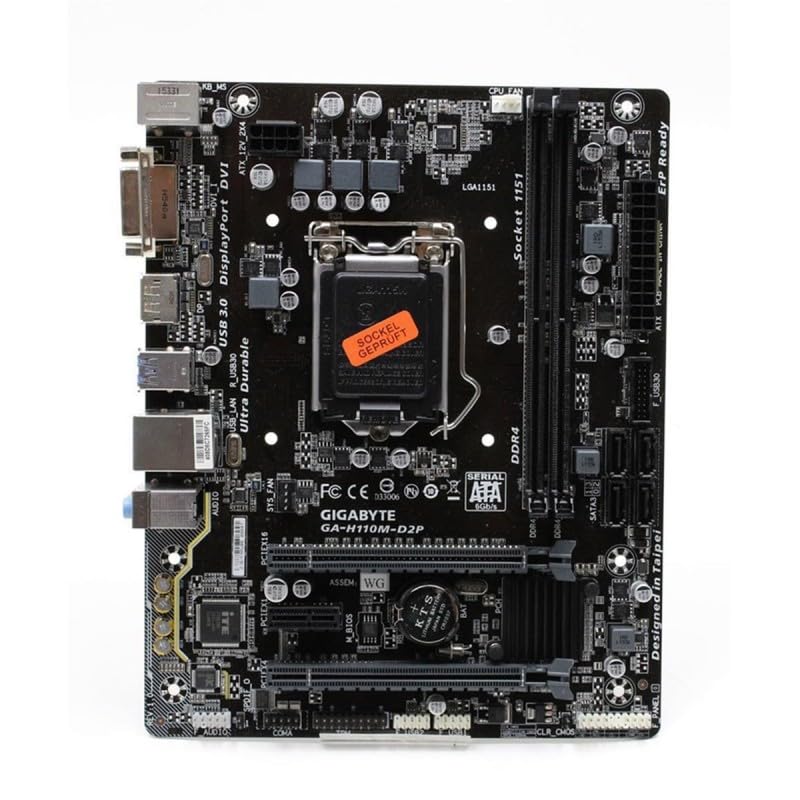 Placa base GIGABYTE GA-H110M-D2P LGA 1151 formato Micro ATX RAM DDR4 DP/DVI-I