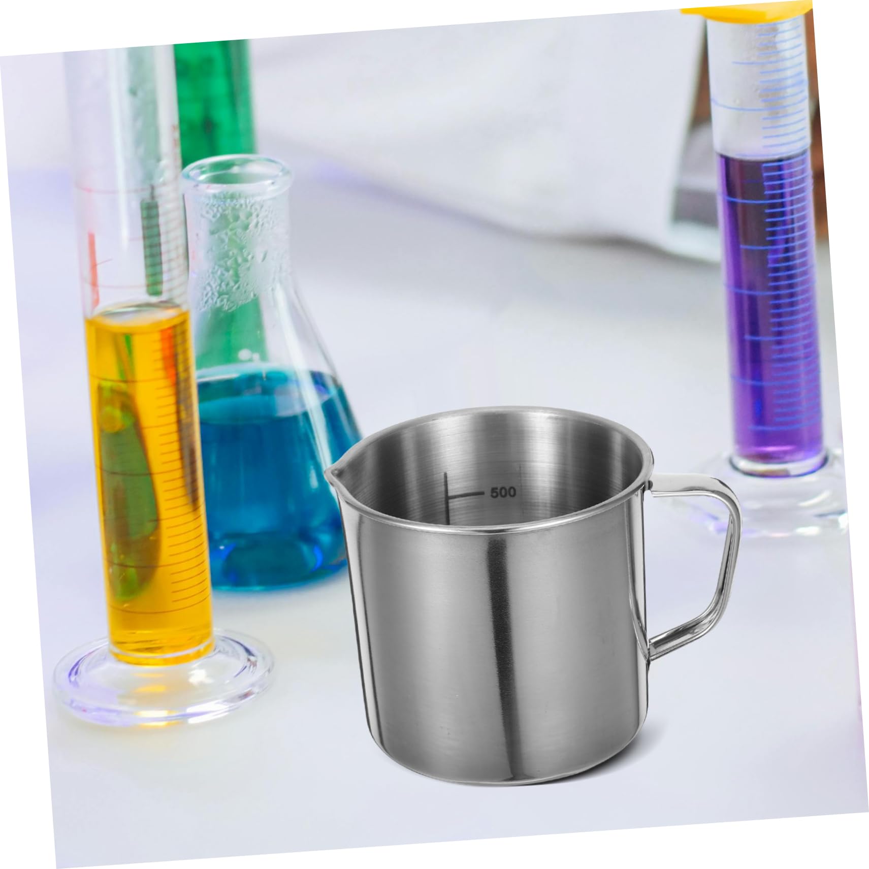 Cabilock 3 piezas Copa Inoxidable con Graduada Vaso Medidor de Resistente y Fácil de Limpiar para Cocina y