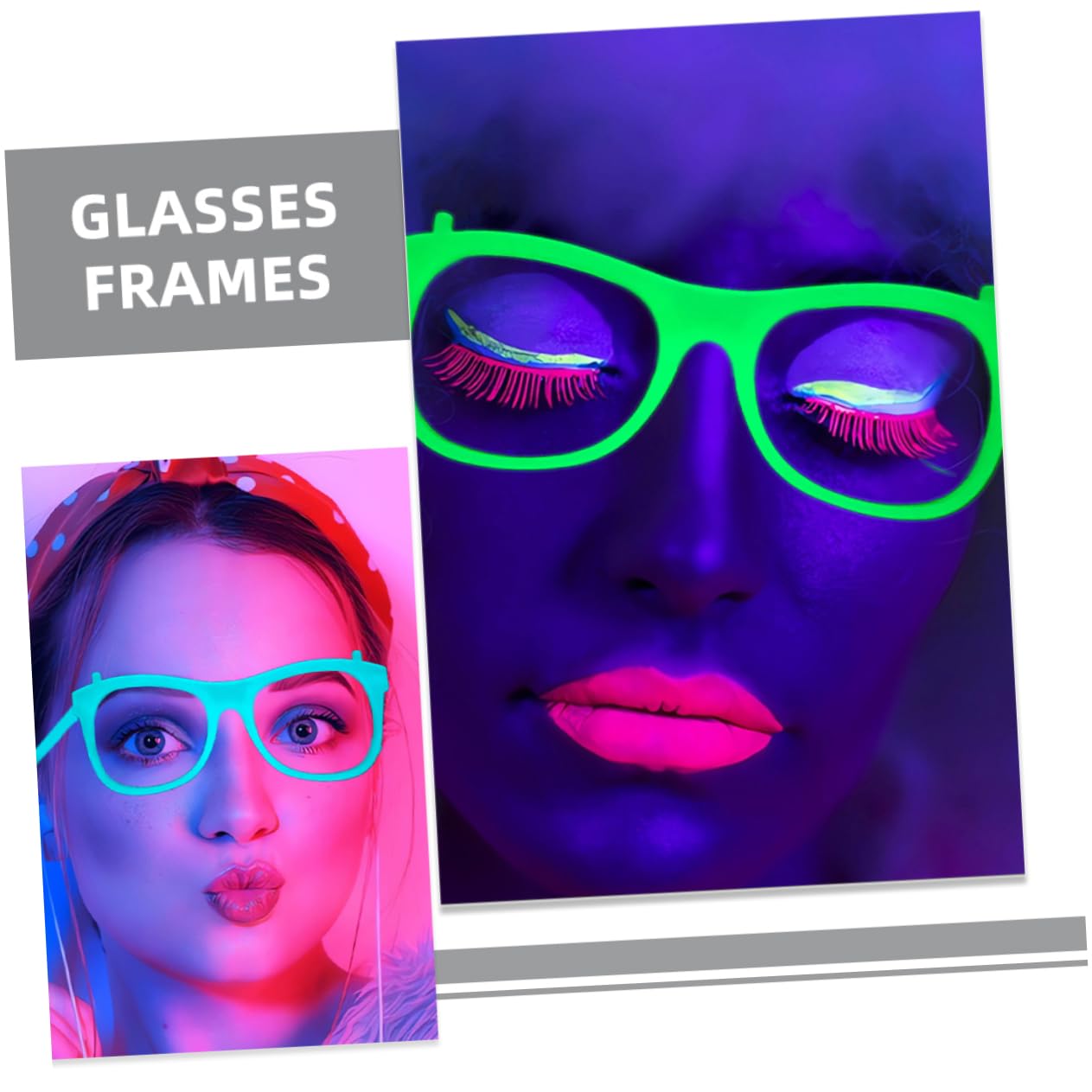 FRCOLOR Glowing Glasses 12pcs Boys and Girls Party Favors Fluorescent Eyewear Rave Accessories Festival Glasses