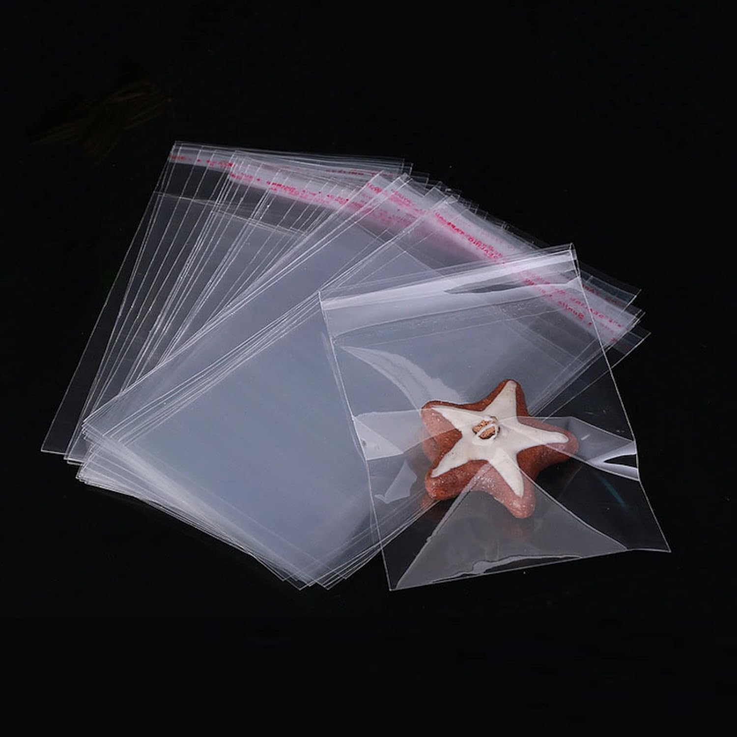 akin Clear Cookie Bags Self Sealing OPP Cello Bags for