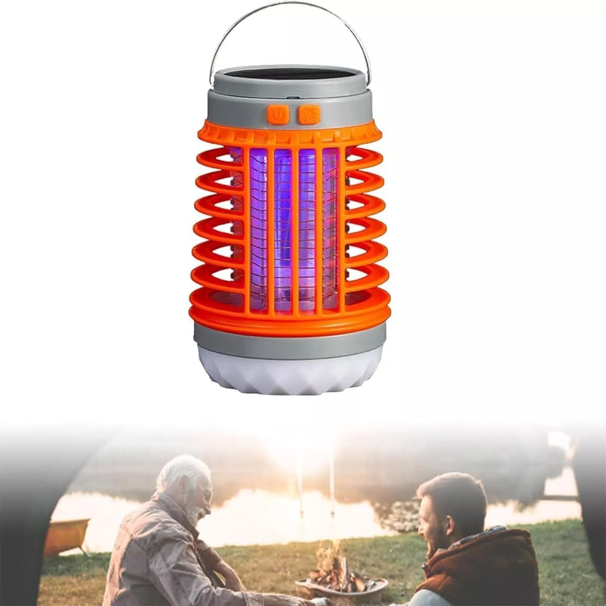 ACESOME Mosquito Killer Lamp, Solar Powered Mozz guard, Mosquito Zapper, USB No Noise Electric Bug Zapper Lamp, Camping Lantern Bug Zapper With Night Light, Fly Zapper Electric Indoor uk