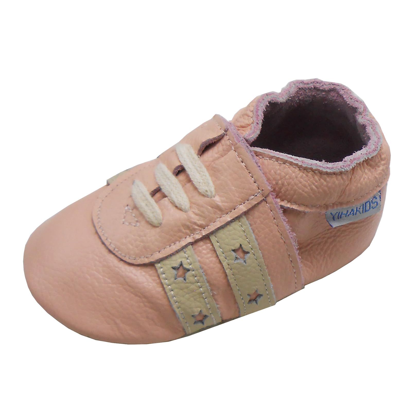 YIHAKIDSBaby Leather Shoes First Walking Moccasins Infants Toddler Soft Sole Cute Boys Girls Crawling Slippers