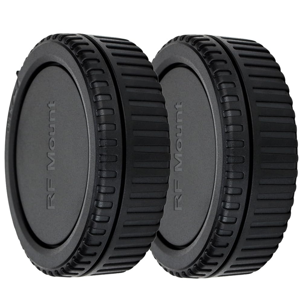 (2 Pack) JJC Lens Posteriore Cap + Tappo Corpo per Canon EOS R Ra RP R3 R5 R5c R6 R6II R7 R8 R10 R50 R100 Fotocamere Mirrorless RF e Obiettivo RF