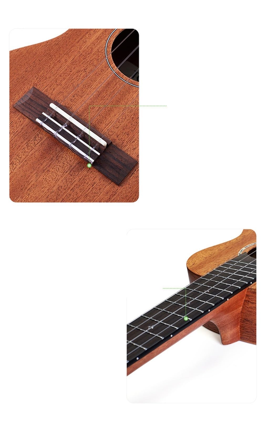 23-Zoll-Akustik-Ukulele Aus Sapeli-Holz Ideal Für Anfänger Ukulele-Anfänger