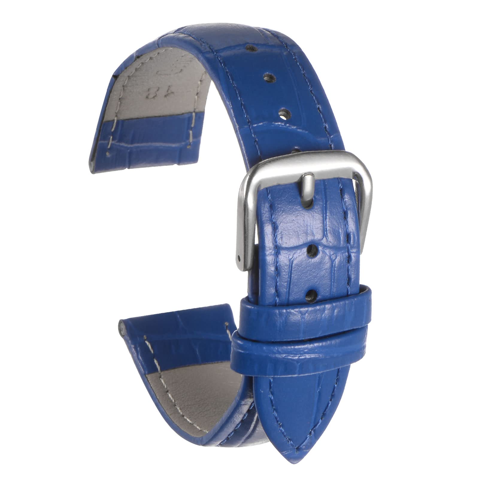 Bracelet De Montre En Cuir Véritable 14mm - Motif Relief - Brun - Homme/Femme - Neuf Avec étiquettes