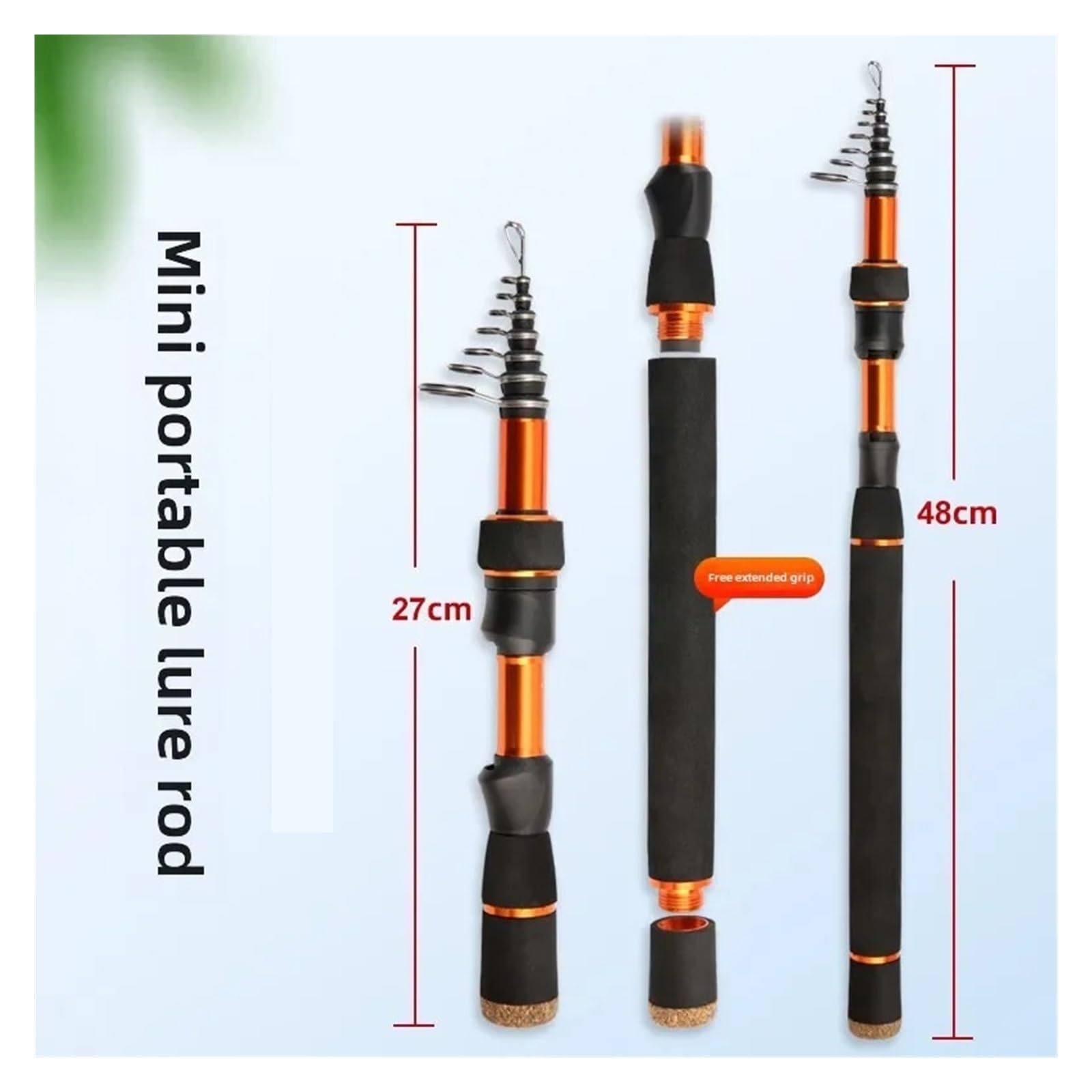 Canna da pesca retrattile portatile for sempre e ovunque Attrezzatura ricreativa Asta viaggio compatta
