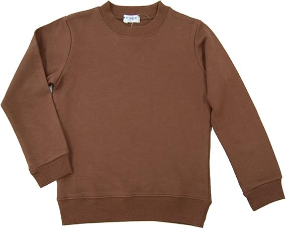 Amazon オンスクール Onschool 0758 トレーナー 茶 無地 長袖 お遊戯会 キャラクター用 男女兼用 裏毛 やや薄地 90 100 110 1 130 140 中国製 トレーナー パーカー 通販