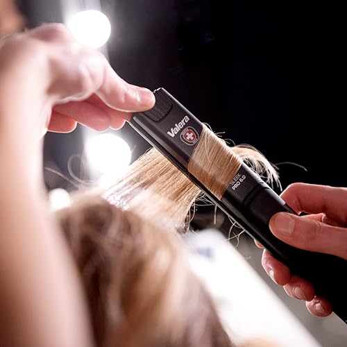 Miniatura 4 de Valera, 6.0 Plancha de pelo profesional para cabello lacio y rizado, tecnología cerámica e ionizador, calentamiento rápido, regulación digital de