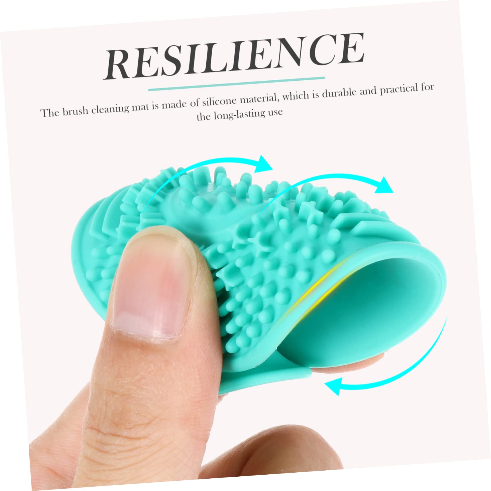 15pezzi Tappetino Per Silicone Strumento Lavaggio Per Makeup Facile Usare e Portatile Per Casa e Salone