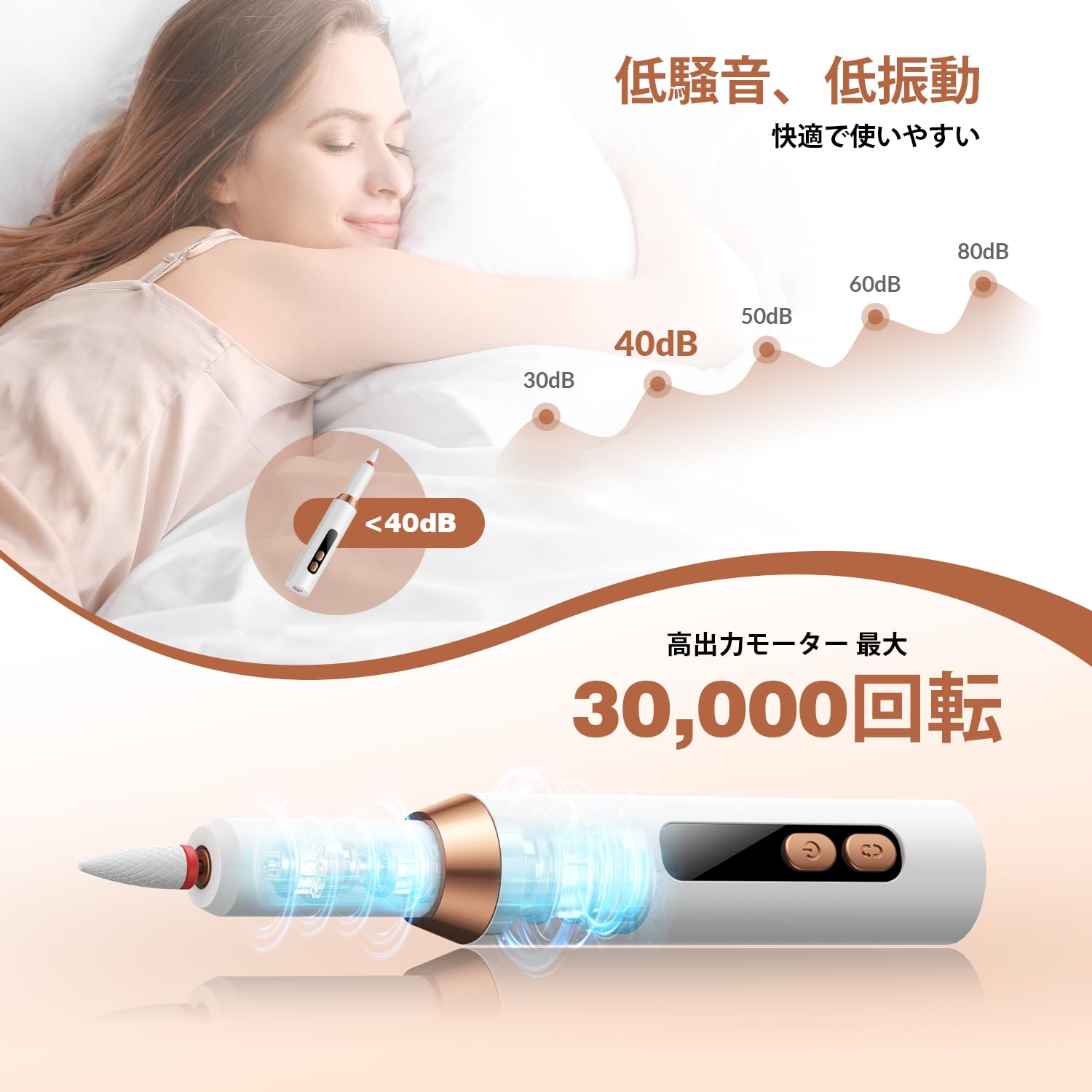 Amazon.co.jp: 【2026新型ネイルマシン】コードレス電動ネイルドリル