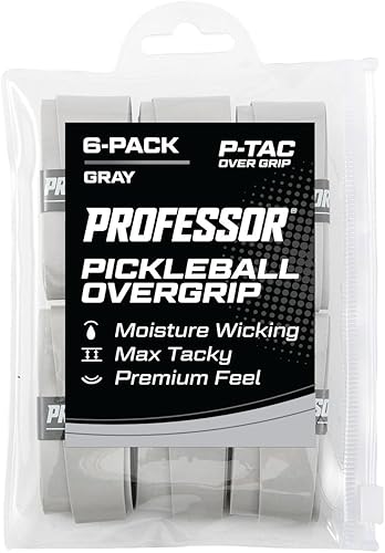 Miniatura 15 de Professor P-Tac Pickleball Paddle Overgrip – Cinta de agarre máxima adherente que absorbe la humedad para paletas de pickleball en paquetes de 6