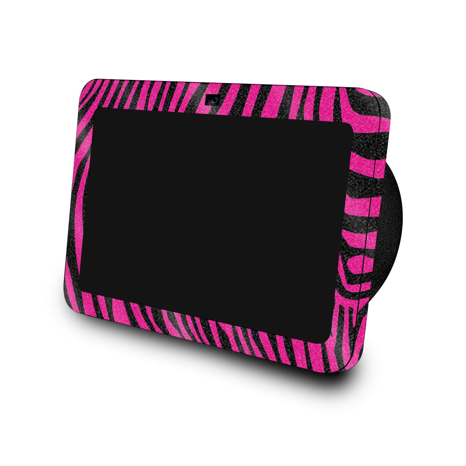 Glossy Glitter Skin Compatible with Amazon Echo Show 8 (3rd Gen, 2023) - Pink Zebra - Premium 3M Vinyl Protective Wrap Decal Cover - Easy to Apply | Crafted in The USA by MightySkins