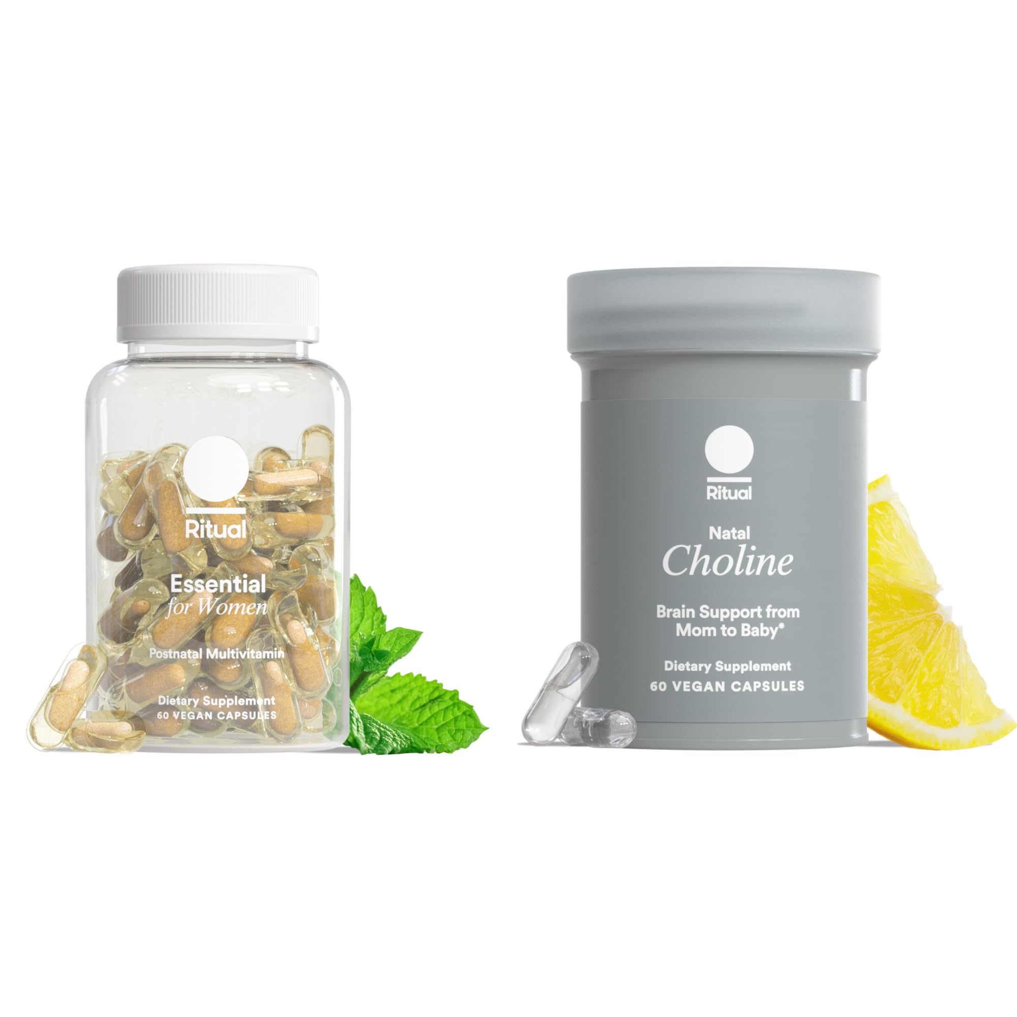 Ritual Mom-to-Baby Set with Prenatal Vitamins and Natal Choline Supplements Supports Pregnancy Babys Cognitive Function Fetal Brain Development 30 Day Supply product thumbnail 3