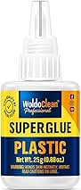 Super Glue for Plastic 25g for Instant Strength - Waterproof, Heat-Resistant, Clear Glue with Precise Nozzle