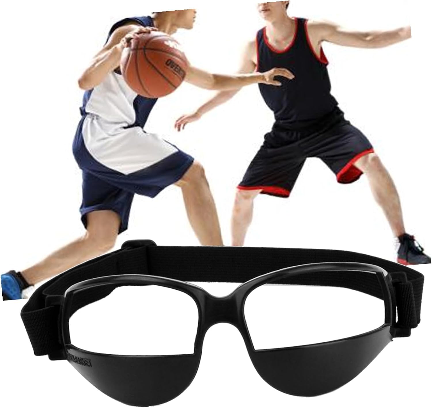 Hemoton Basketball Training Glasses Low Head Sports Goggles Black Comfortable Soft Fit Training Aid for