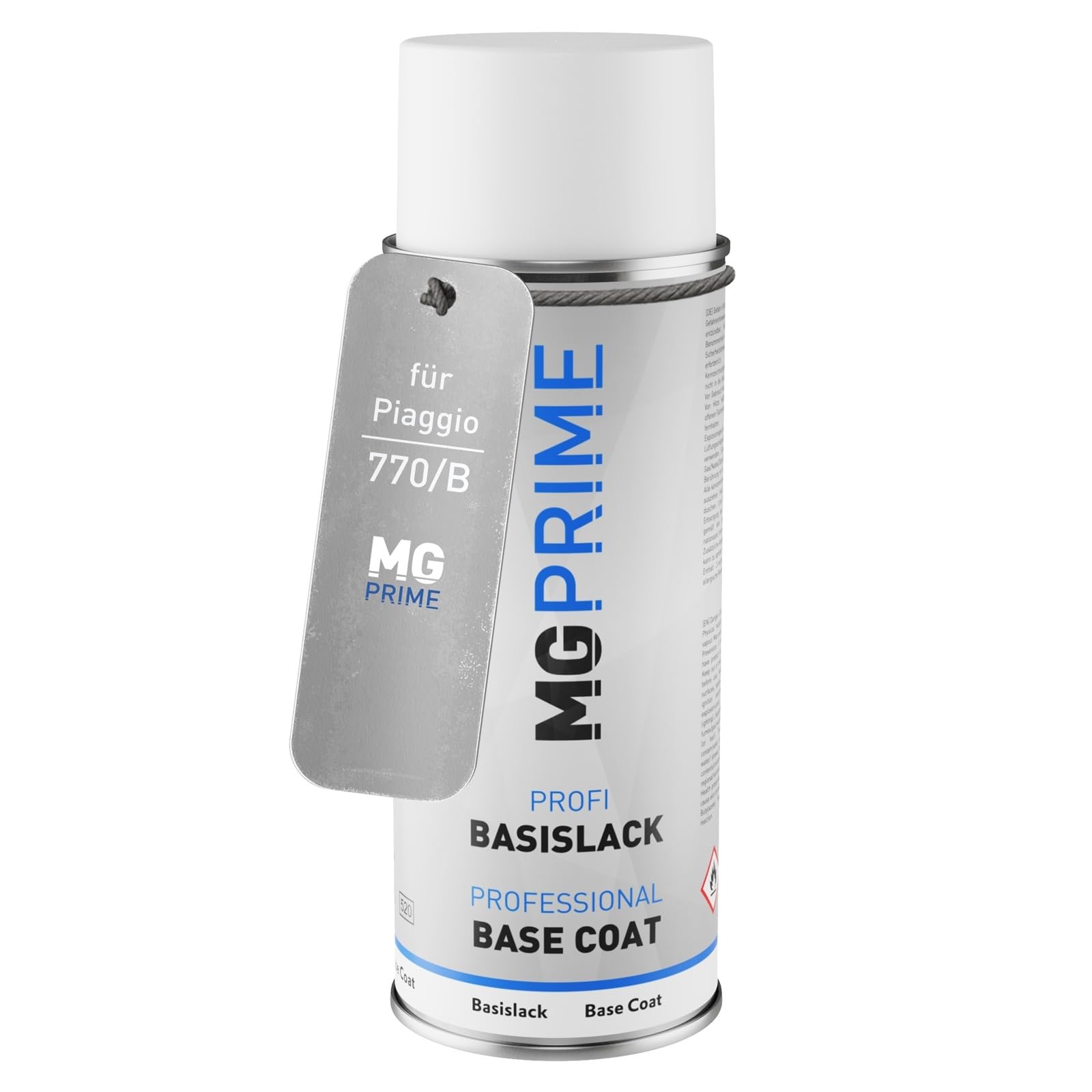 MG PRIME Lakier samochodowy Puszka z aerozolem dla Piaggio 770/B Grigio Dolomiti Metallic Puszka z aerozolem bazowym 400ml