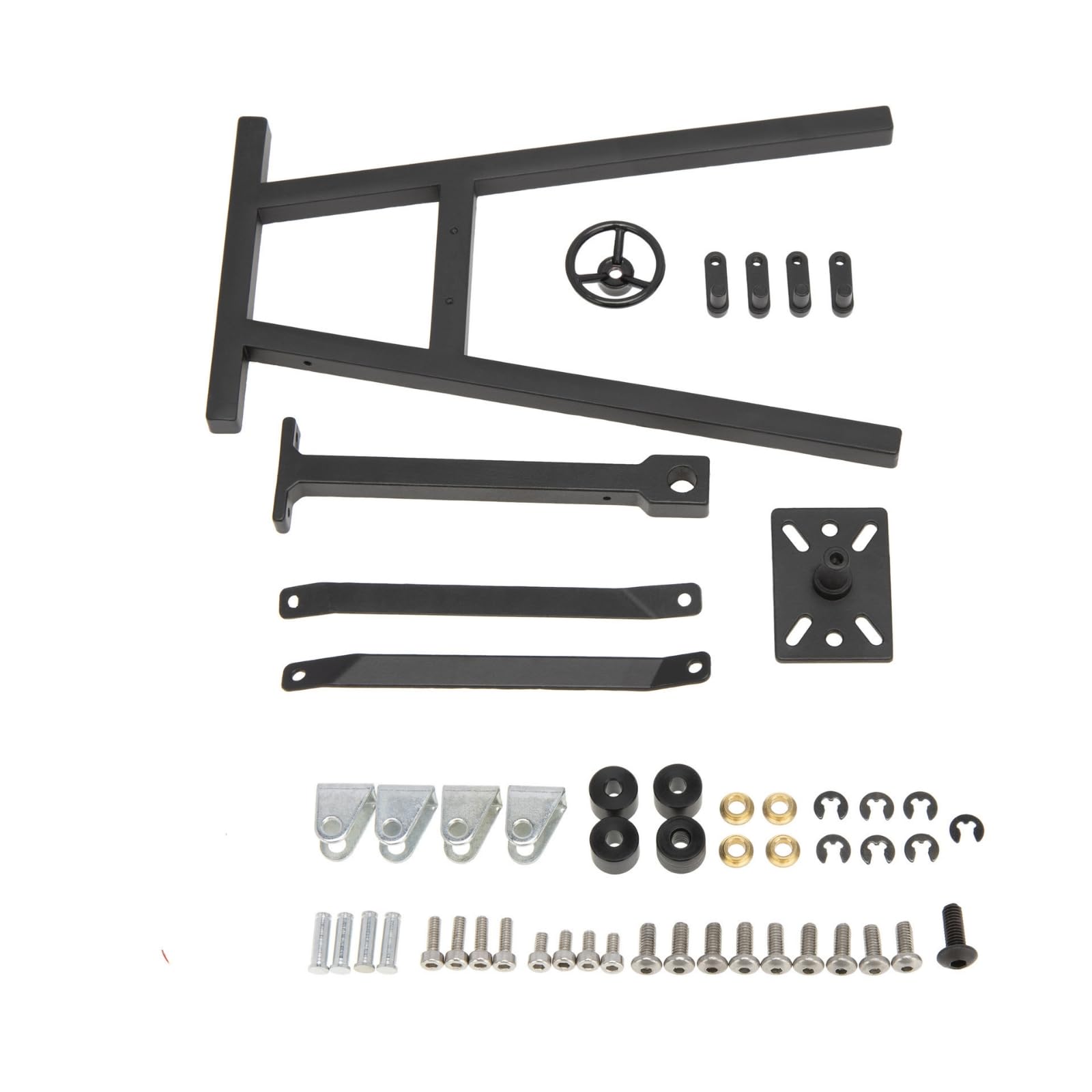 Sollevatore Motore Compatto , Nero | Realistico, Supporto motore Ruote, Tecnico, Accessorio da Garage, per Diorama, Modellisti, Collezionisti
