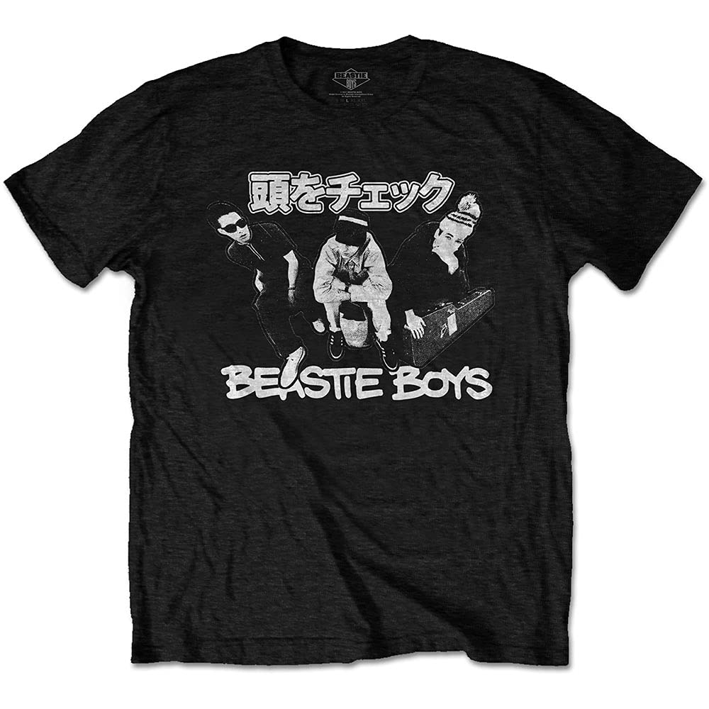 The Beastie Boys Check Your Head Japanese Official Tee T-Shirt Mens Unisex (Large) Black