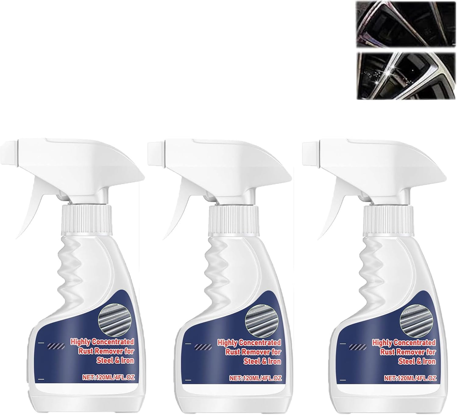 Hochleistungs-Rostlöser für Metall, Kraftvoller Rostlöser für Metall und Edelstahl, Leistungsstarker Rostlöser für Iron, Highly Concentrated Rust Remover for Steel & Iron (3)