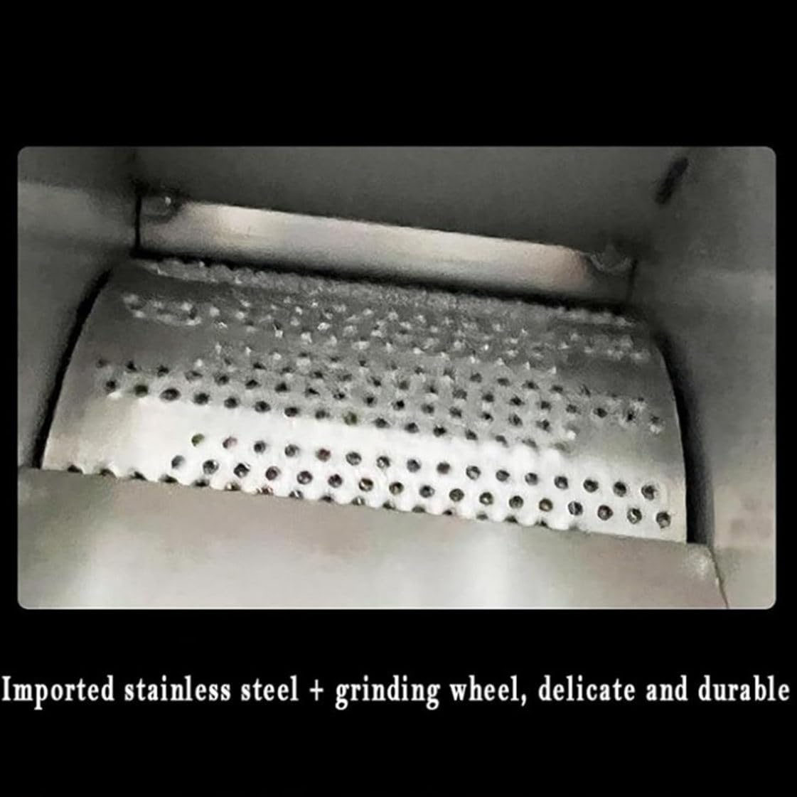 Elektrischer Kartoffelstampfer, 1100 W Edelstahl-Kartoffelpresse-Mahlrad, glatt, zart und wohlschmeckend, 100–200 kg/h Leistung und zeitsparend, für Knoblauch, Tomaten