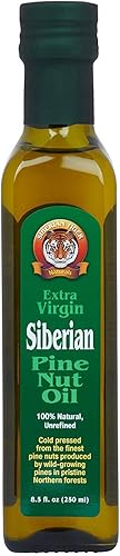 Aceite de piñón siberiano extra virgen, 8.5 onzas
