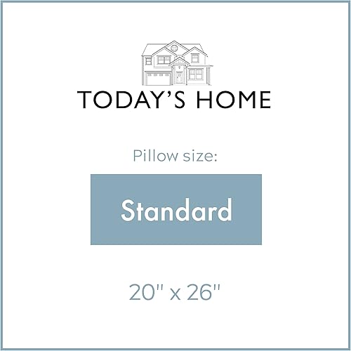 Miniatura 5 de Today's Home Fundas de almohada de algodón a medida, diseño de mezcla de algodón, euro, moca, paquete de 2