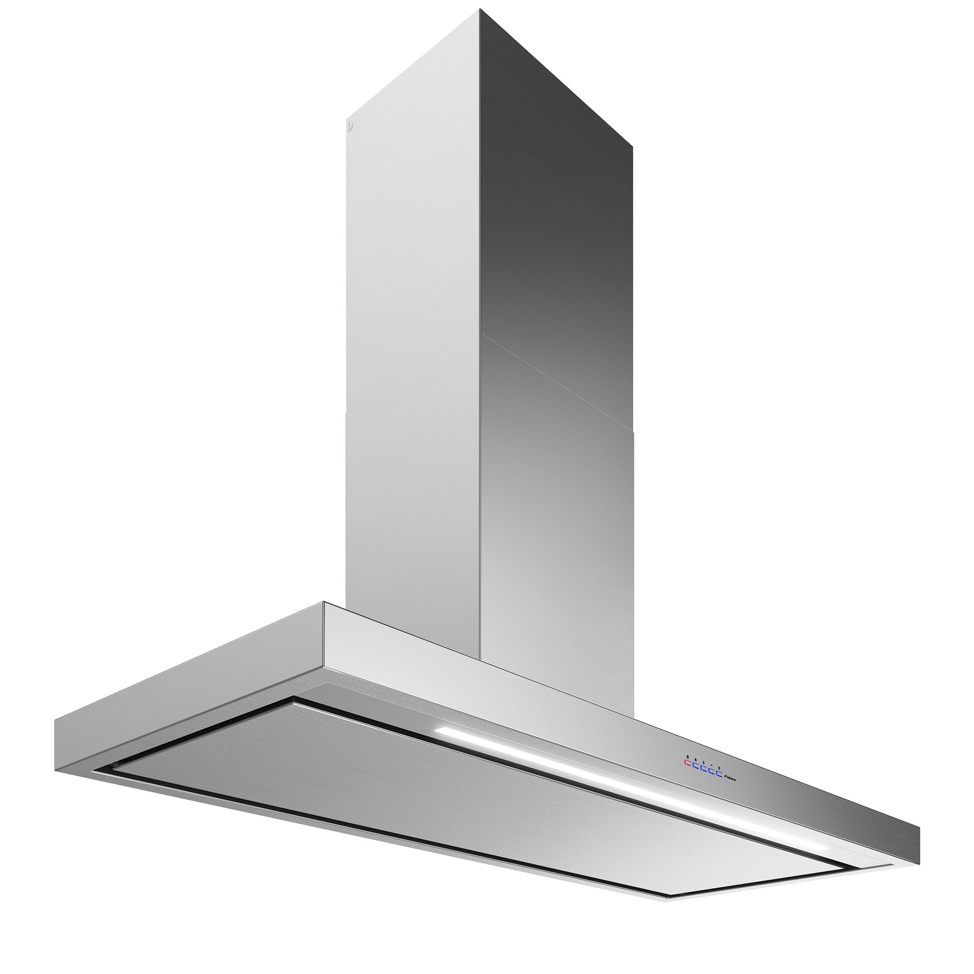 Futuro Futuro Wall Mount Range Hood 48" | Positano | Stainless Steel Vent Hood | Modern Italian Exhaust Hood |LED, Ultra-Quiet with Blower